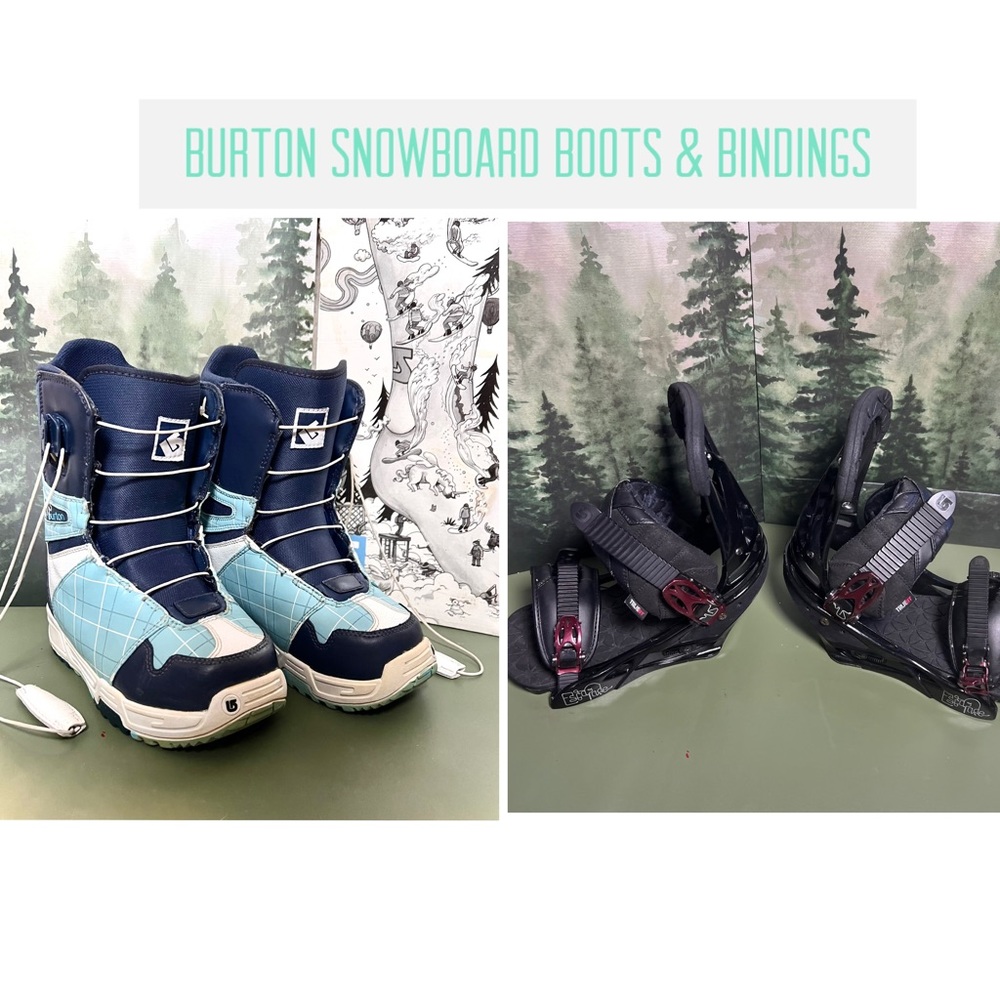 CLEARANCE - Burton Snowboard Boots & Bindings (Women’s US 6).